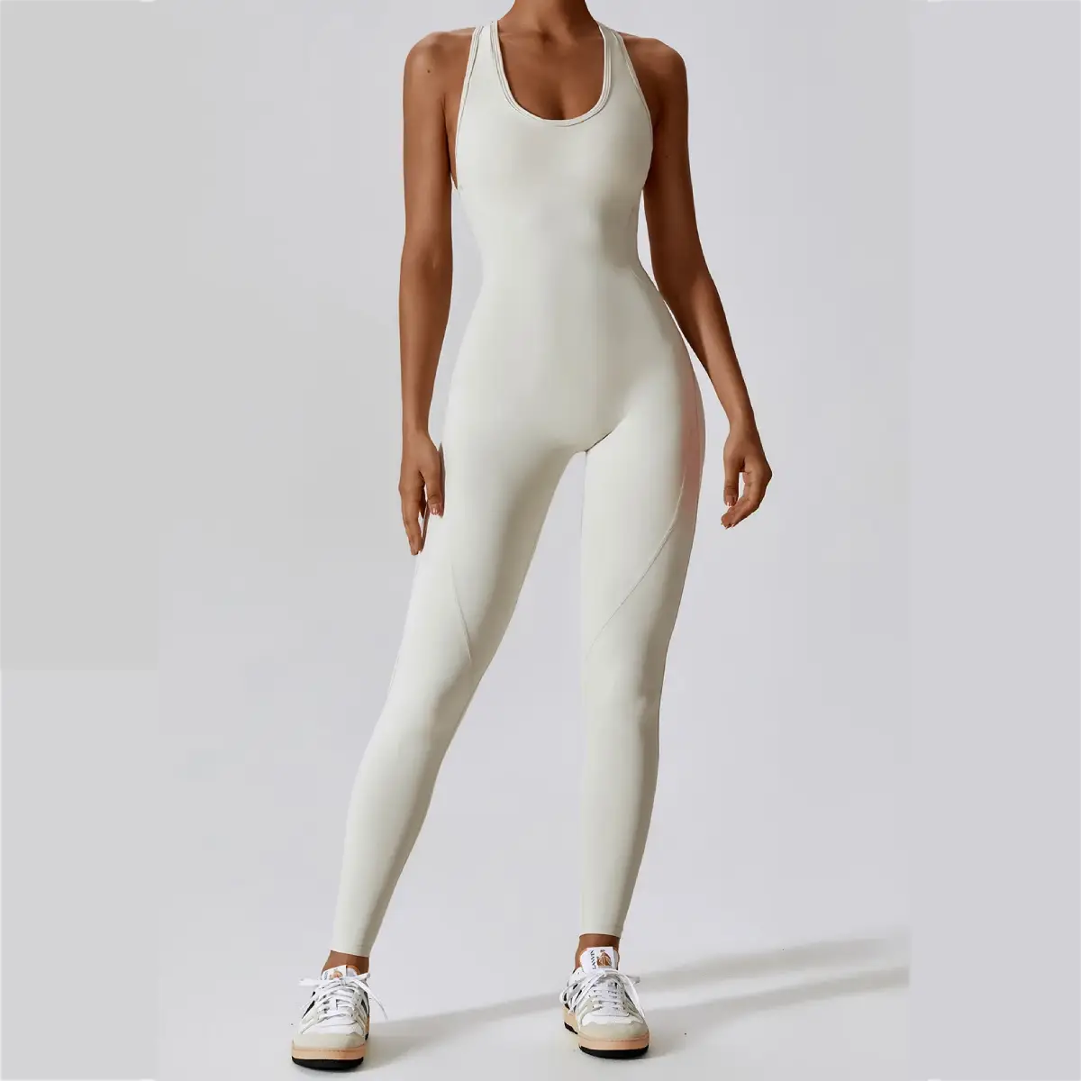 Women's Push-Up Yoga Jumpsuit with Utility Pockets