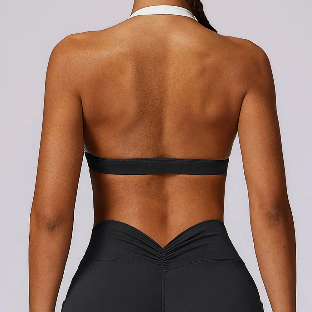 Halter Anti-Sweat Breathable Yoga Sports Bra