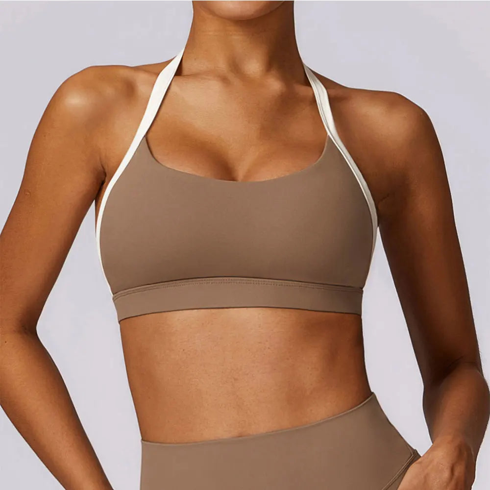 Halter Anti-Sweat Breathable Yoga Sports Bra