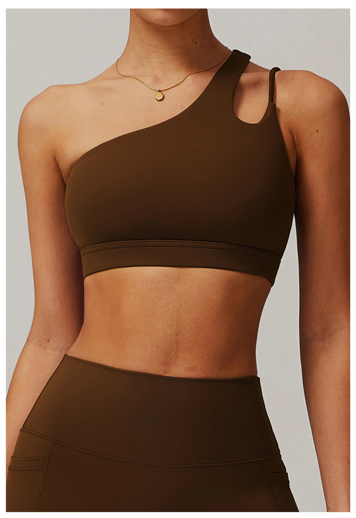 Women’s One Shoulder High Support Sports Bra