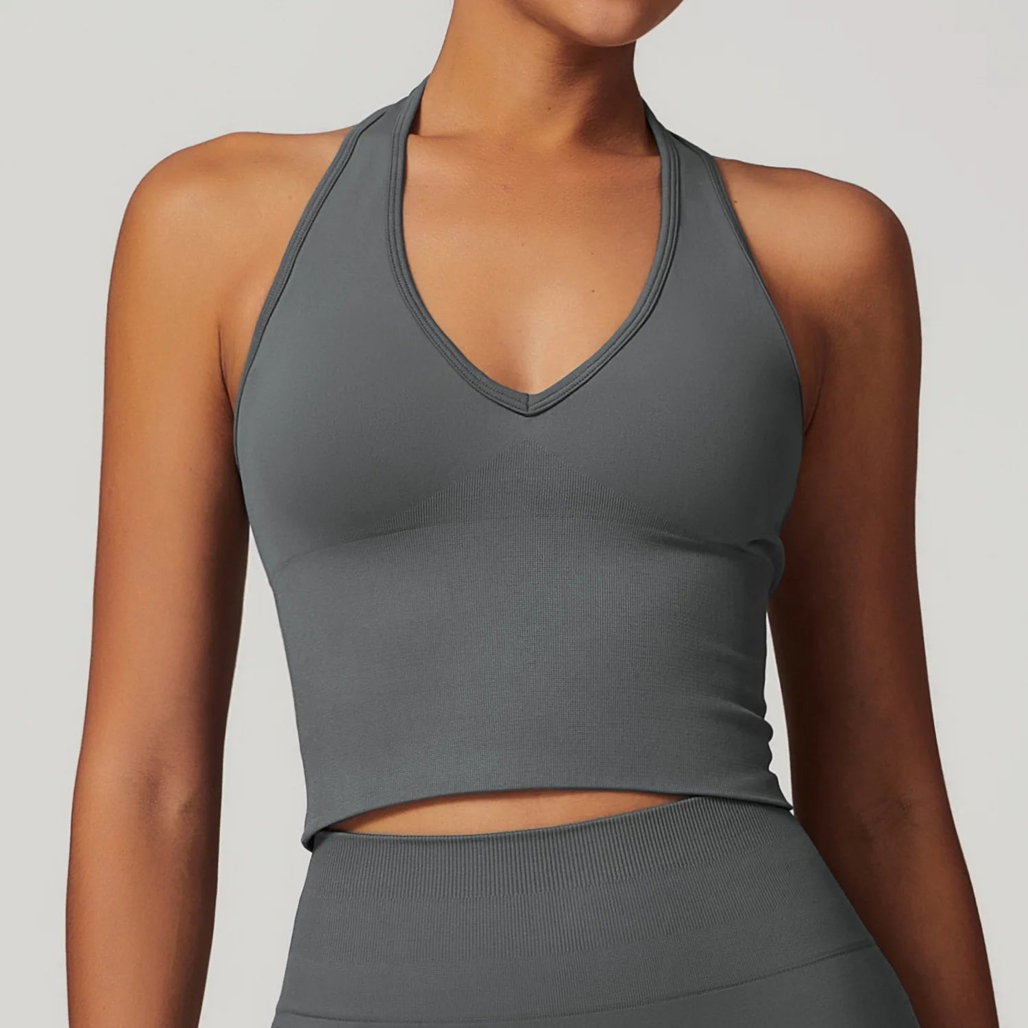 Women's Stretch Pull-Up Gym Tank Top Bra