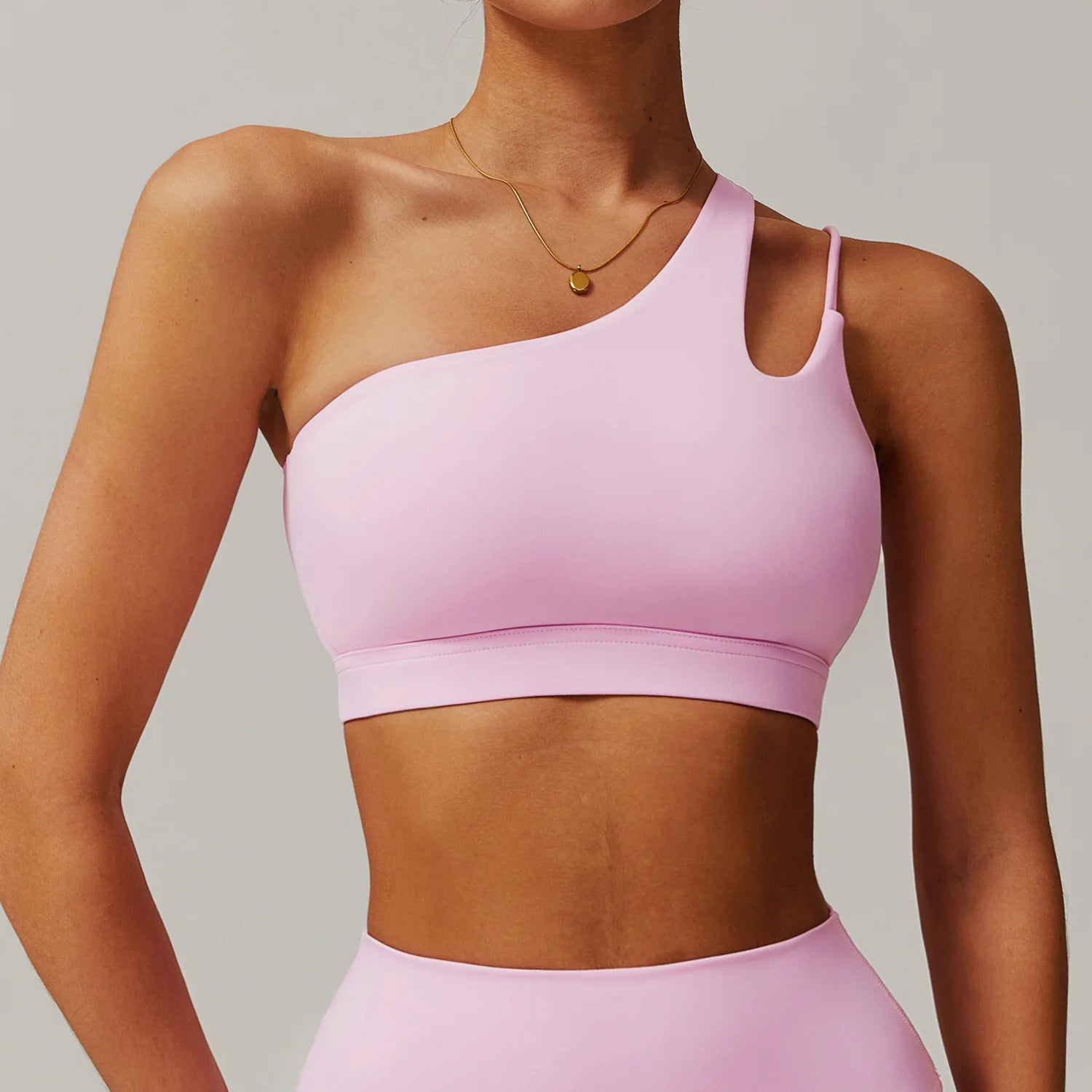 Women’s One Shoulder High Support Sports Bra
