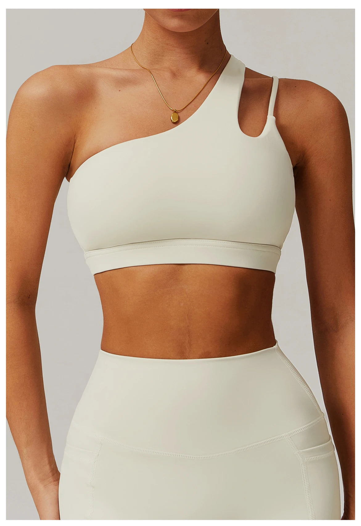 Women’s One Shoulder High Support Sports Bra